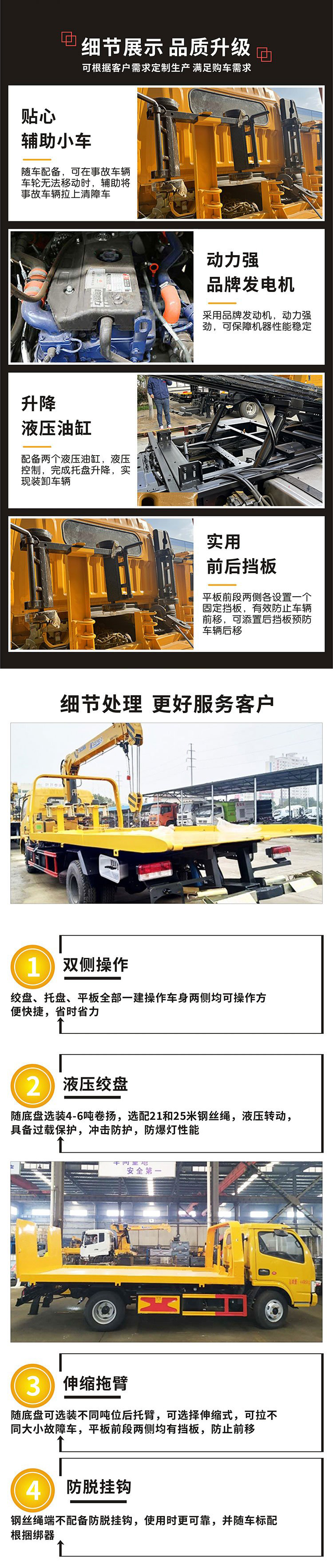 國(guó)六重汽豪沃黃牌清障車(chē)